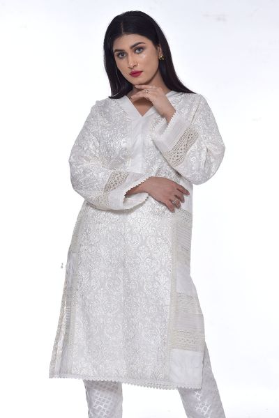 Picture of Fully Embroidered Silk Shirt and Pants 